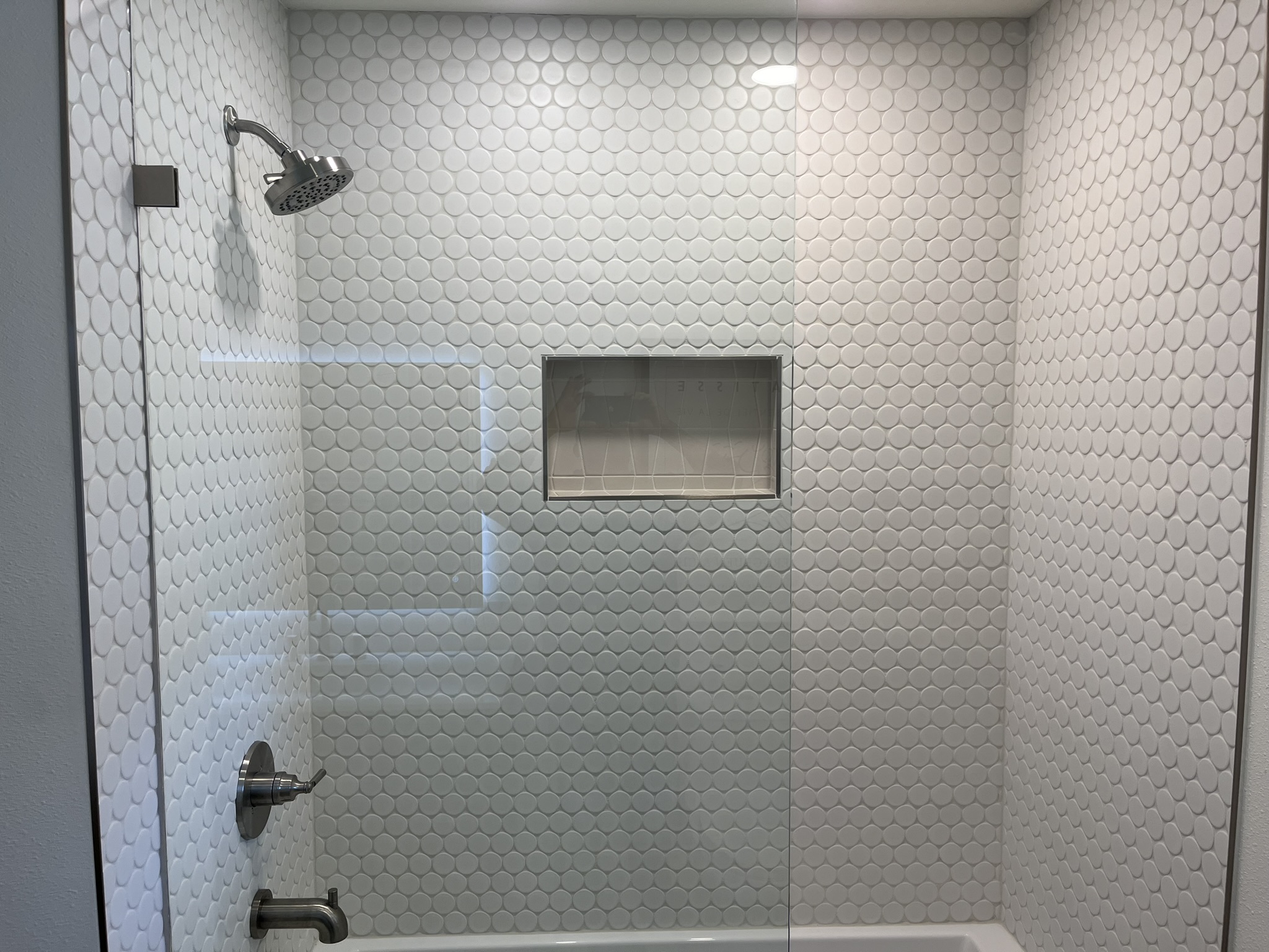 Bathroom tile installation project in Northwest Arkansas